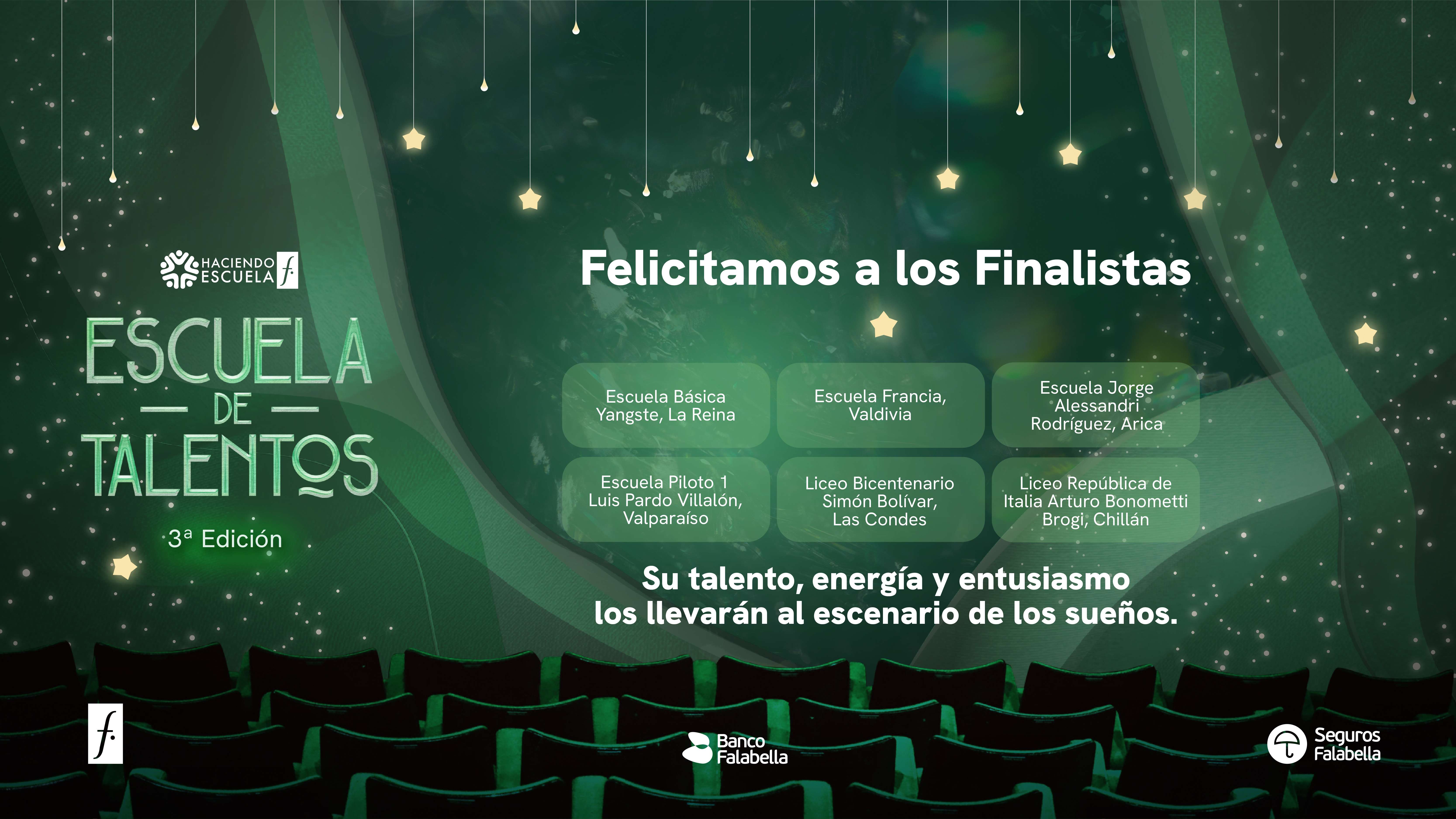 Finalistas Escuela de Talentos 2026